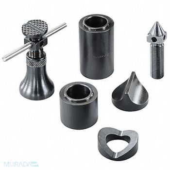 STARRETT Jack Screw Set Fine Adj 3-3/8 In 6 Pcs, 6NAW8