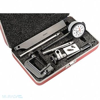 STARRETT Dial Indicator 0 to 0.200 In 0-100, 6NAY6