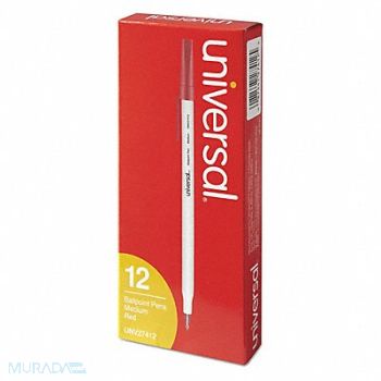 UNIVERSAL Ballpoint Pens Red PK12, 6NEH0