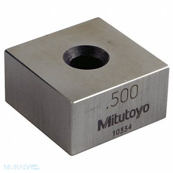 MITUTOYO Gage Block Square Steel 0.500 In ASME 0, 6NRE9