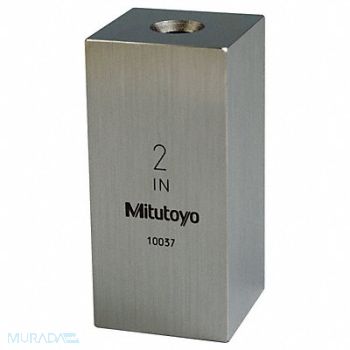 MITUTOYO Gage Block Square Steel 2.00 In ASME 0, 6NRF1