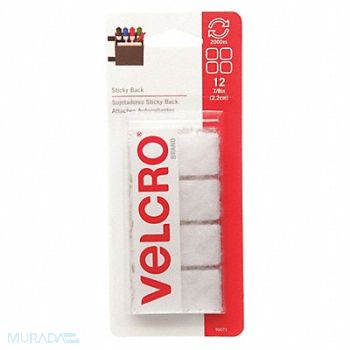 VELCRO BRAND Reclosable Fastener White 7/8 PK12, 6PXV3