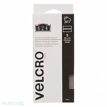 VELCRO BRAND Reclosable Fastener Gray 1x4 PK5, 6PXV8