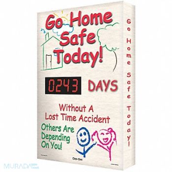 ACCUFORM Electronic Scoreboard 28in x 20in White, 6URA6