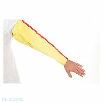 INTERNATIONAL ENVIROGUARD Sleeves 18 in L Yellow PK200, 6XMT9