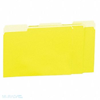 UNIVERSAL File Folders Letter Yellow PK100, 6XWE0