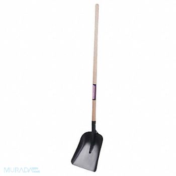 WESTWARD Square Point Shovel 48 In.Handle 14 ga., 6YU35