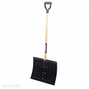 WESTWARD Snow Shovel Steel Blade 18 W, 6YU43
