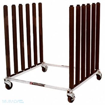 KEYSCO TOOLS Mobile Bulk Rack Silver Steel, 46D255