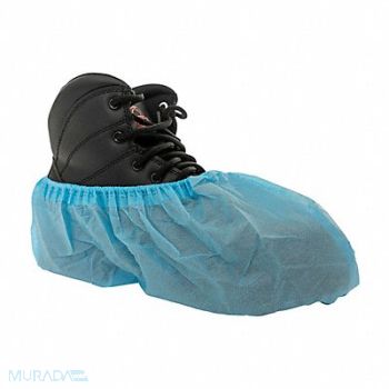 INTERNATIONAL ENVIROGUARD Shoe Cover Blue L PK300, 782T51