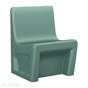 SENTINEL Armless Chair Floor Mount Aqua w/Door, 783EW2