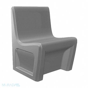 SENTINEL Armless Chair Floor Mount Gray w/Door, 783EW7