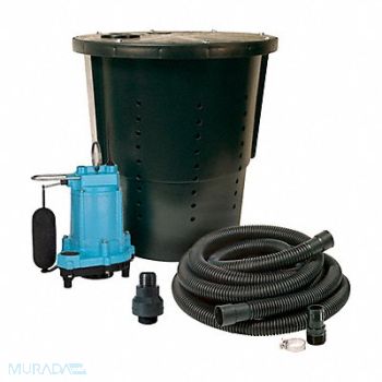 LITTLE GIANT Sump Pump Package 1/3 hp 115V AC Rated, 783X03