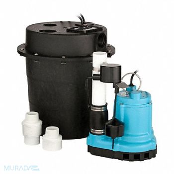 LITTLE GIANT Sump Pump Package 4/10 hp 115V AC Rated, 783X04