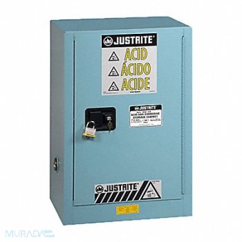 JUSTRITE Cabinet Steel 1 Shelves Blue, 786V99