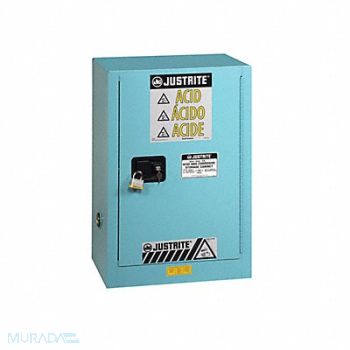 JUSTRITE Cabinet Steel 1 Shelves Blue, 786VA0