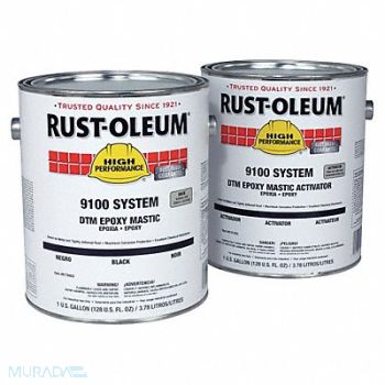 RUST-OLEUM Epoxy Activator/Finish Safety Green 1gal, 7DC62