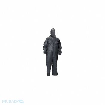 LAKELAND Hooded Coverall Elastic Gray 4XL PK 6, 808JG5