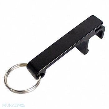 LUCKY LINE PRODUCTS Bottle Opener Split Key Ring Black PK10, 3EGN3