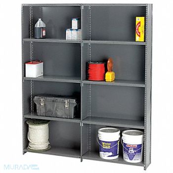 TENNSCO Metal Shlvng Cap 850 lb 18inx84inx36in, 9PRA1