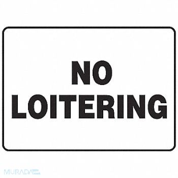 ACCUFORM No Loitering Sign 7 X10 Plastic, 772R66