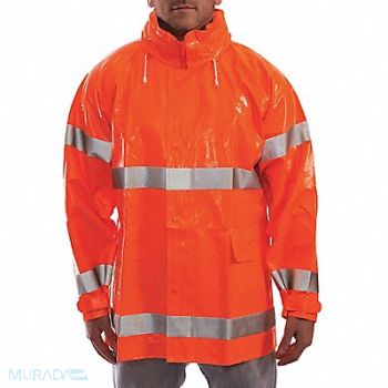 TINGLEY Flame Resistant Rain Jacket Orange 5XL, 9JFT9