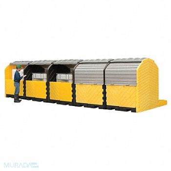 ULTRATECH Spill Pallet System 5 Ibc Outdoor, 8EKJ0