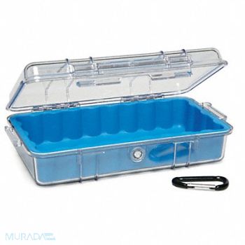 PELICAN Micro Case Blue 9.37 x 5.56 x 2.62 In, 8NC83