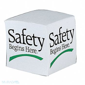QUALITY RESOURCE GROUP Slogan Memo Cube Safety Begins Here, 8NCP7