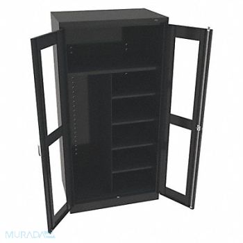 TENNSCO Combo Wardrobe Cabinet 72 H 36 W Black, 8VZG1