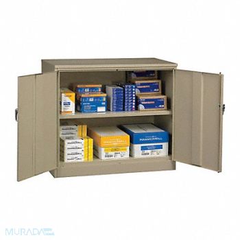 TENNSCO Storage Cabinet 42 x48 x18 Sand 2Shlv, 8YF50