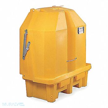 ULTRATECH Cvrd Drum Spl Cntnmnt Palet 63-1/2 in H, 8ZEP8