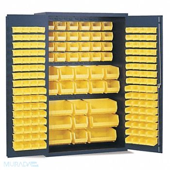 VARI-TUFF Bin Cab 78 x48 x24 SmkGry 171YlwBns, 9A716