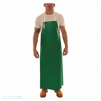 TINGLEY Bib Apron Green 48L x 38W In, 9AA40