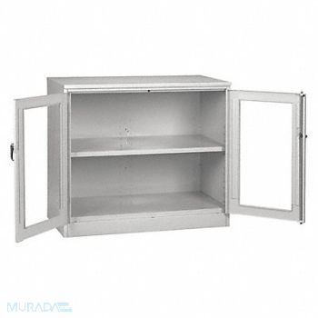 TENNSCO Storage Cabinet 42 x48 x24 LtGry 2Shlv, 9CTN9