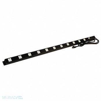 PRO-LINE Electrical Powerstrip Black 48 In., 9CXP7