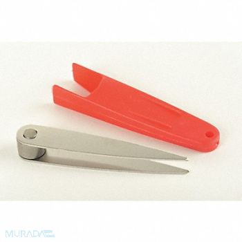 MIRACLE POINT Tweezers 2-1/4 In L Stainless Steel, 9DJ07