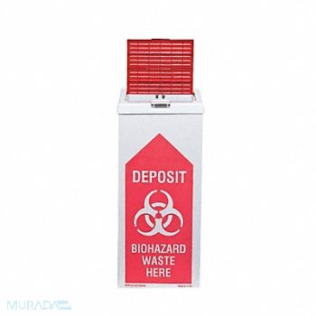 GRAINGER APPROVED Biohazard Burn Box 27 in H PK6, 9TXM5