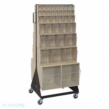 QUANTUM STORAGE SYSTEMS Bin Storage Rack Powder Coated 52 in, 9GU05