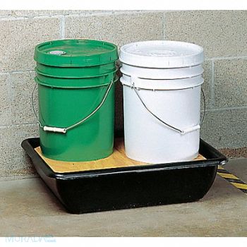 GRAINGER APPROVED Pail Spill Cntnmnt Pallet 2 Drum, 9JW86