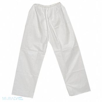 GRAINGER APPROVED Disposable Pants XL White Elastic Waist, 9PA26