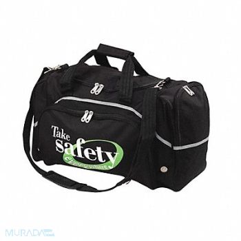 QUALITY RESOURCE GROUP Duffel Bag Safety Everywhere Black, 9KDN3