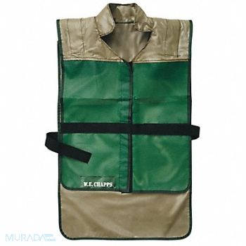 W.E. CHAPPS INC. Vest Butyl Rubber Gray/Green, 9KEX4