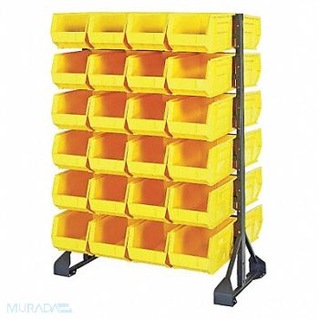 QUANTUM STORAGE SYSTEMS E1537 BinRailFlrRck 20inx54inx36in LdCp 133lb, 9KH57