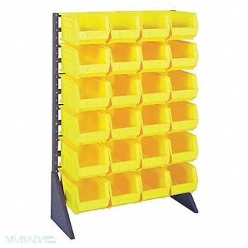 QUANTUM STORAGE SYSTEMS F1613 BinRailFlrRck 15inx54inx36in LdCp 50 lb, 9MR87