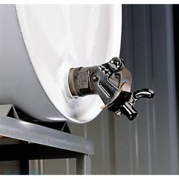 GRAINGER APPROVED Drum Faucet Cast Iron Gray NPT, 9NN20