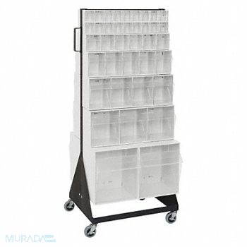 QUANTUM STORAGE SYSTEMS Bin Storage Rack Powder Coated 52 in, 9NVY4