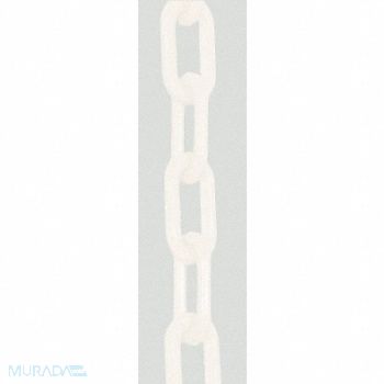 MR. CHAIN E1224 Plastic Chain 1-1/2 In x 300 ft White, 9NXV3