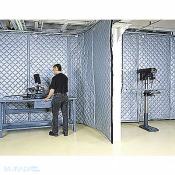 SINGER SAFETY Noise Reduc Panel Crvd 8x4x1 Fiberglass, 9T144