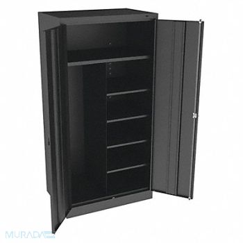 TENNSCO Combo Wardrobe Cabinet 72 H 36 W Black, 9U526